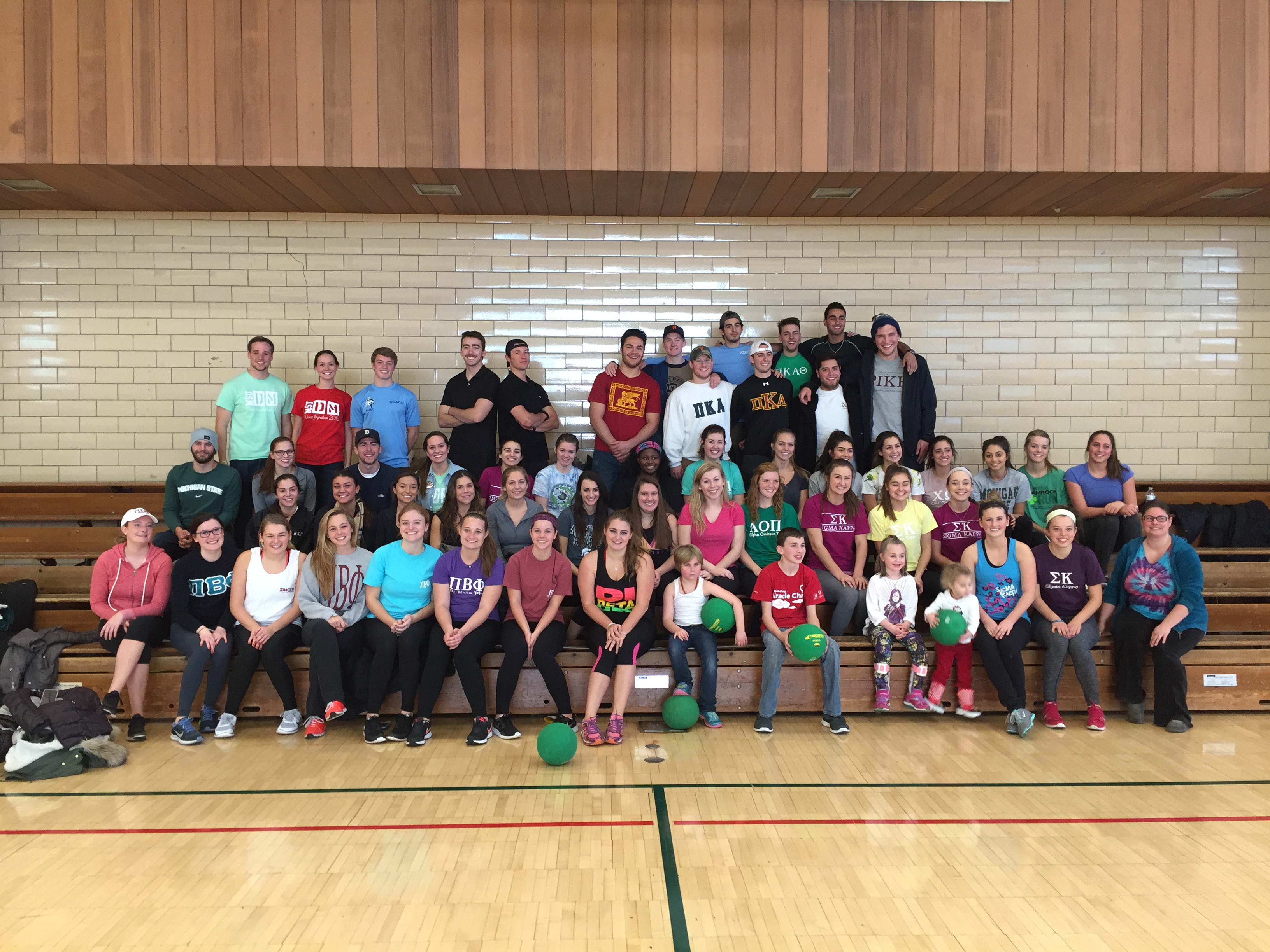 Iota Iota Pikes with Sorority Members and Kids Photograph