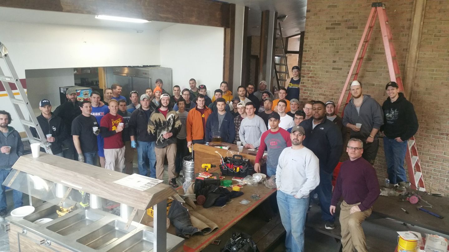 Zeta Alpha Chapter Members At A Work Day Event Photograph