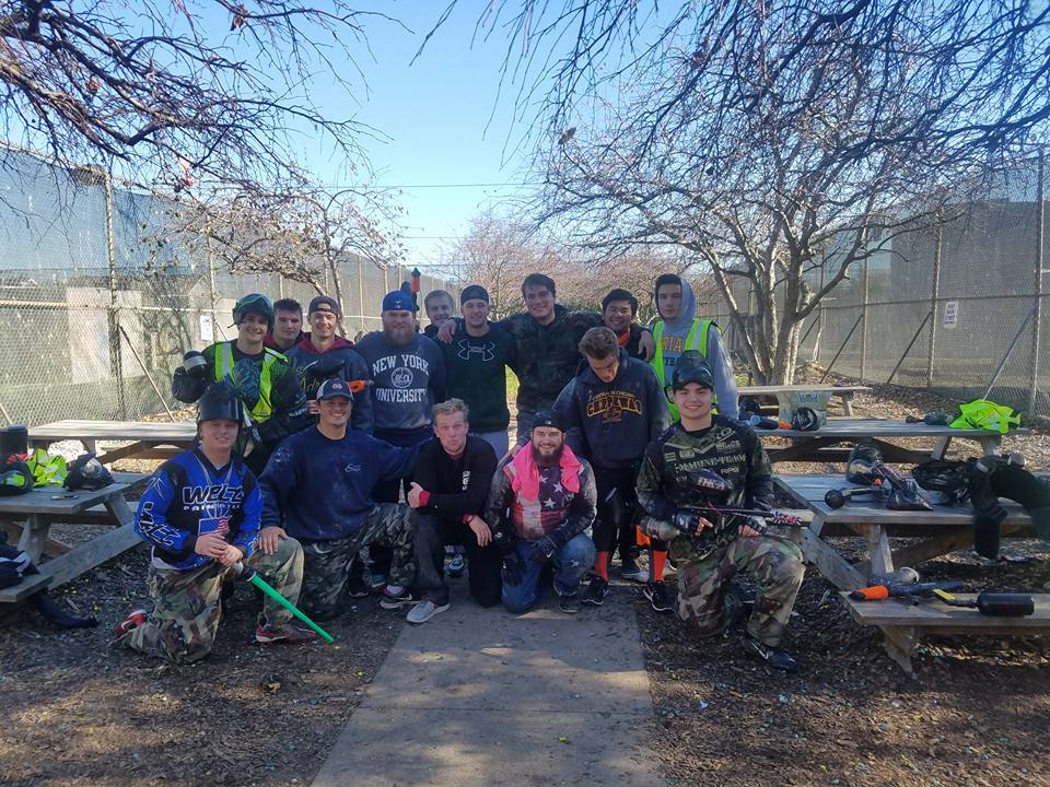 Zeta Lambda Chapter Members Play Paintball Photograph, 2016