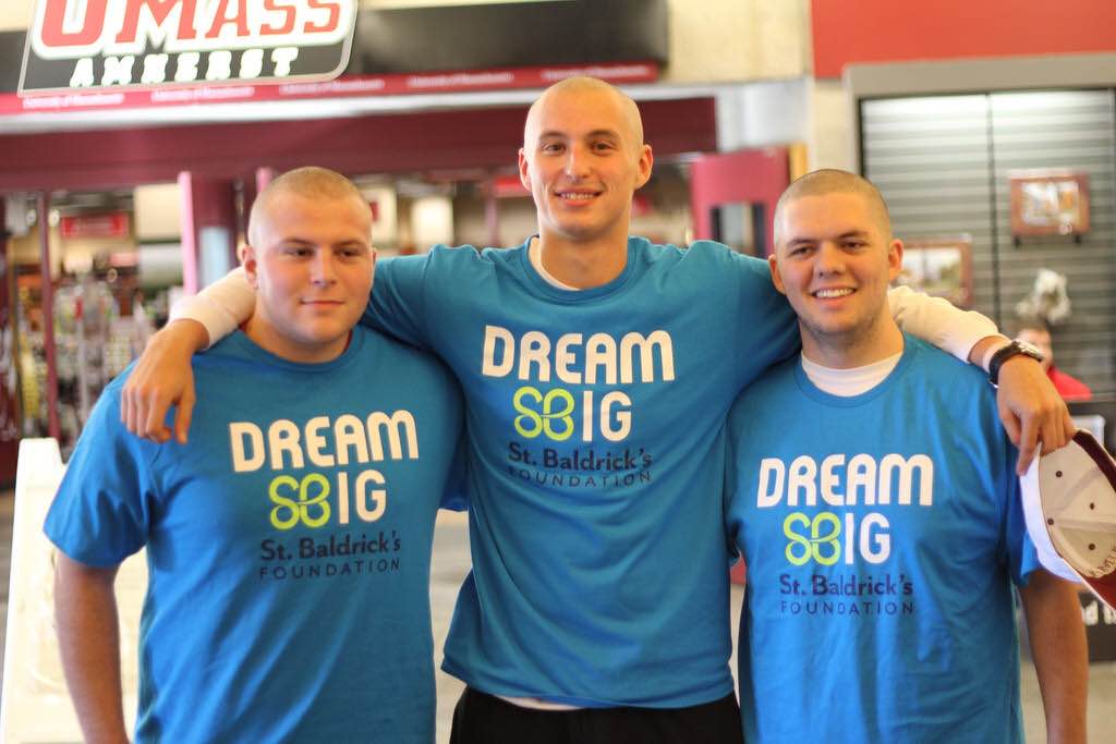 Three Theta Mu Chapter Memberrs Donate Hair to St. Baldrick's Foundation Photograph