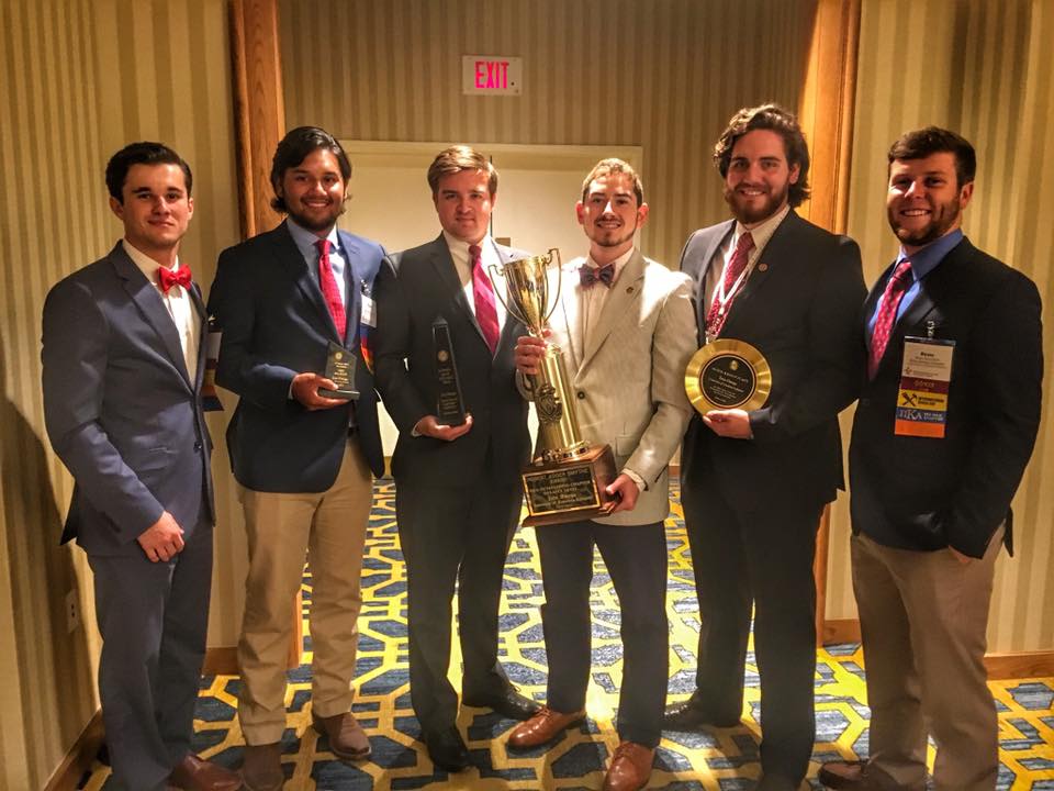 Six Zeta Omega Chapter Members With Awards Photograph