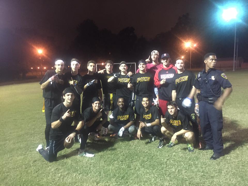 Fourteen Zeta Omega Chapter Members on a Soccer Field Photograph
