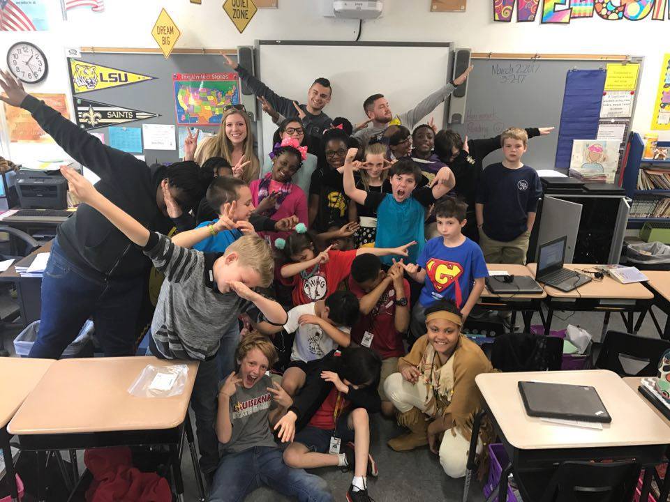 Unidentified Eta Omicron Chapter Members Participate in Literacy Day Photograph