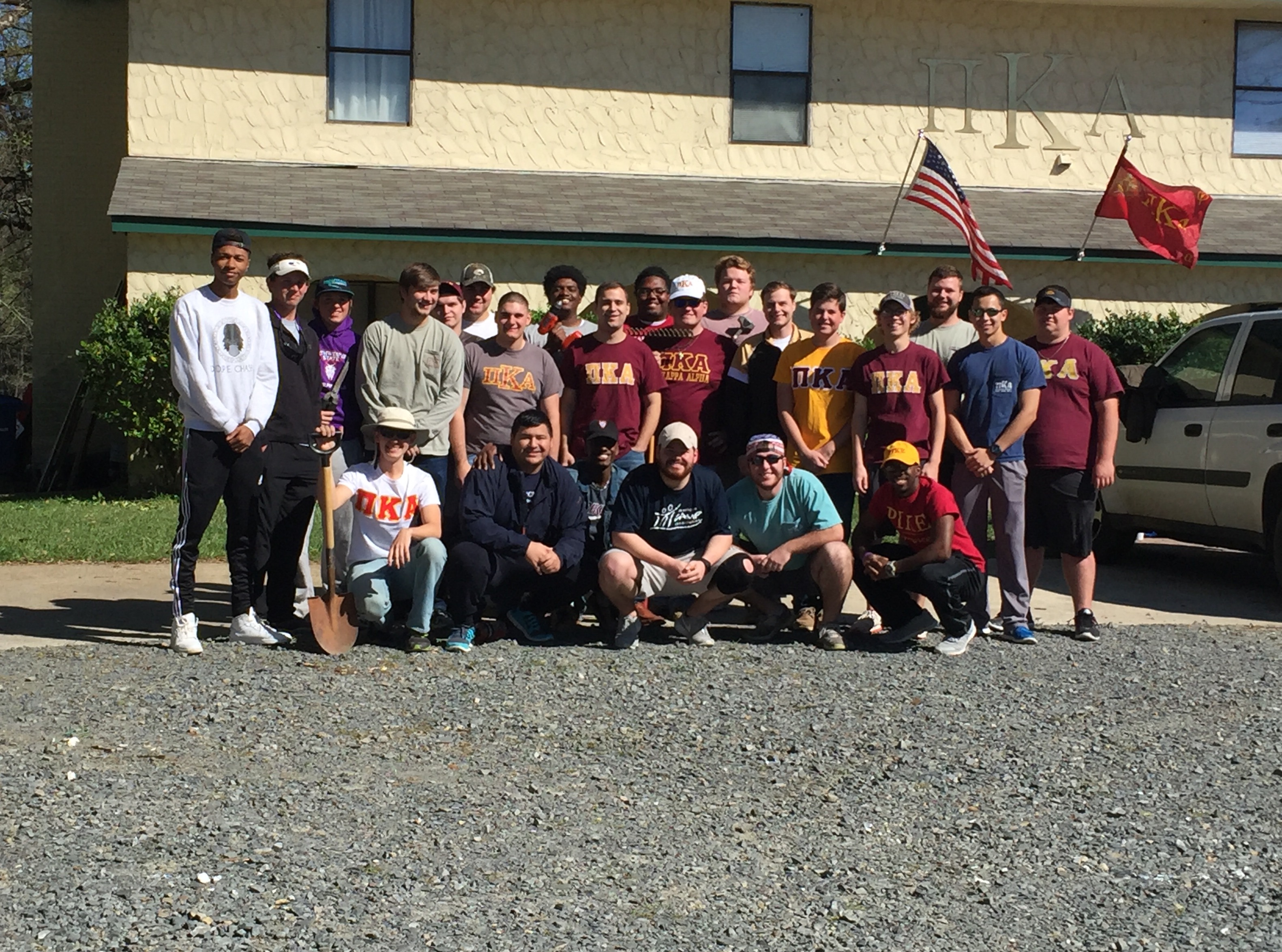 Mu Kappa Chapter Members and Their Chapter House Photograph