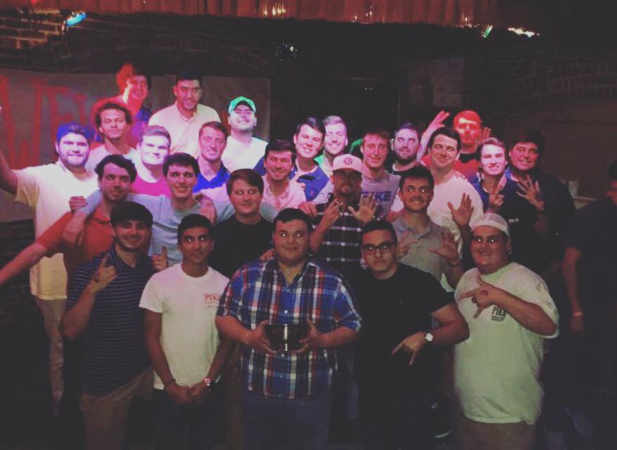 Lambda Upsilon Chapter Members Receive the Zeus Cup Photograph