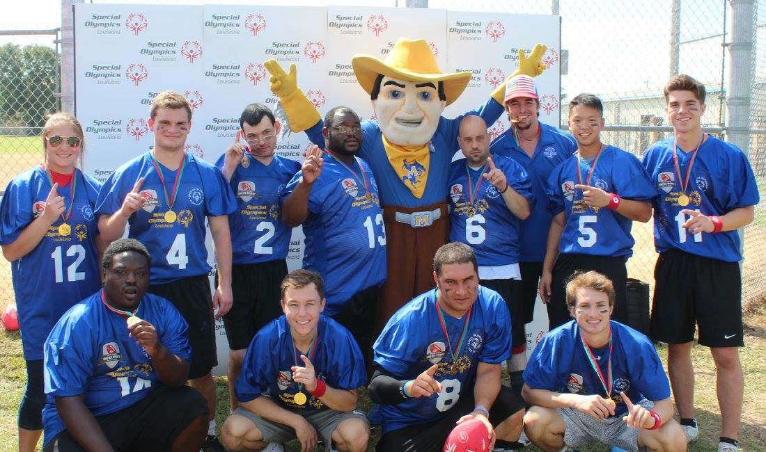 Lambda Upsilon Chapter Members at the Special Olympics Photograph