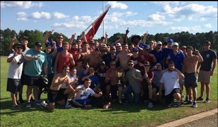 Gamma Psi Chapter Members With A Trophy Photograph