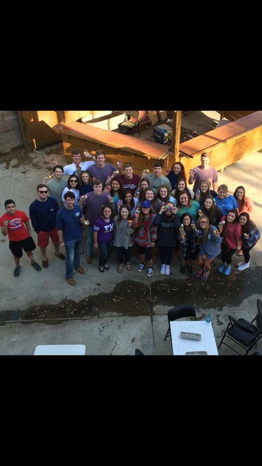 Gamma Psi Chapter Members Paint Easter Eggs With Sigma Kappa Sorority Photograph