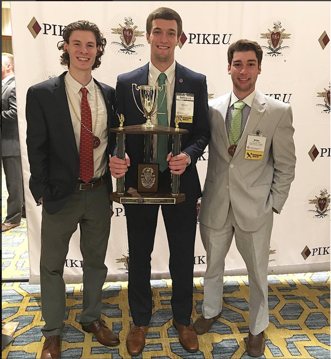 Zeta Epsilon Chapter Members Receiving Harvey T. Newell Award Photograph, August 6, 2016