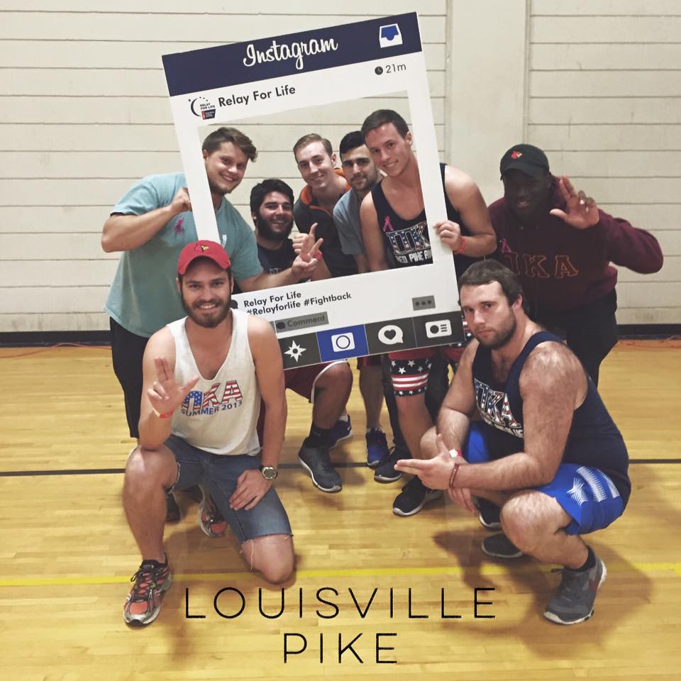 Eight Kappa Zeta Chapter Members Participating In A Relay For Life Event Photograph, November 15, 2015