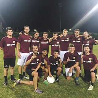 Kappa Zeta Chapter Members Playing Ultimate Frisbee Photograph, September 12, 2016