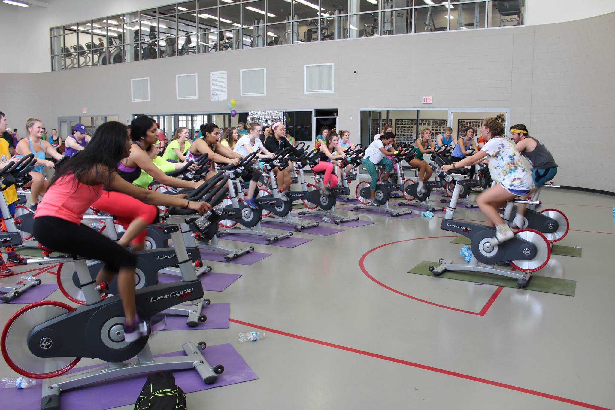 Students During A Spin Class Photograph