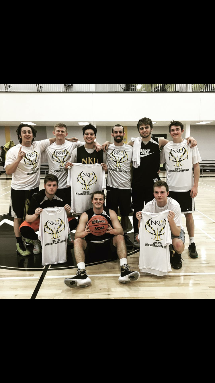 Nine Eta Rho Chapter Intramural Basketball Champions Photograph, 2015-2016
