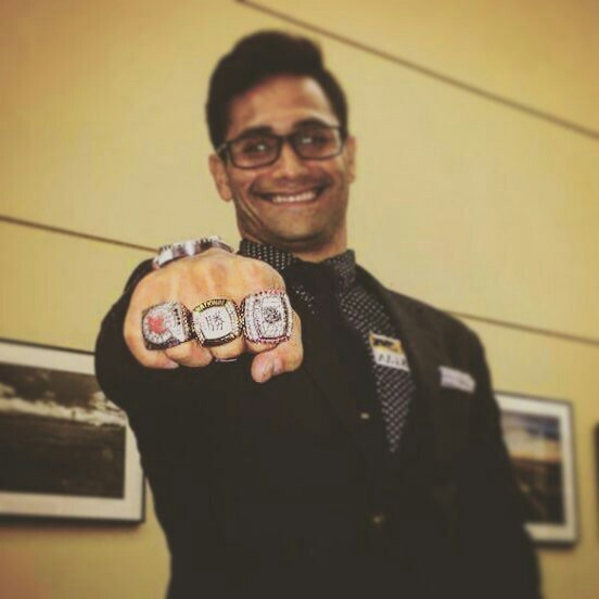 Eta Eta Chapter Member Wears Three Rings Photograph