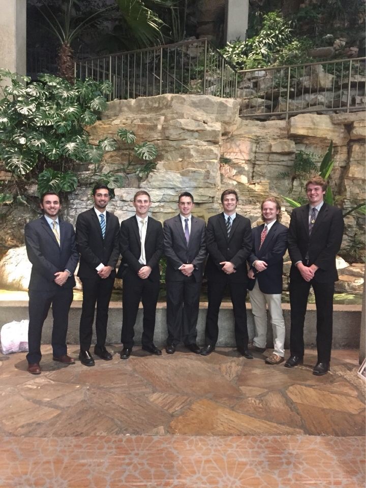 Seven Alpha Omega Chapter Members Attending PIKE University Photograph
