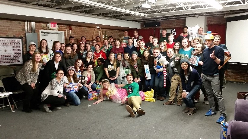 Iota Delta and Tri Delta Winter Social Photograph