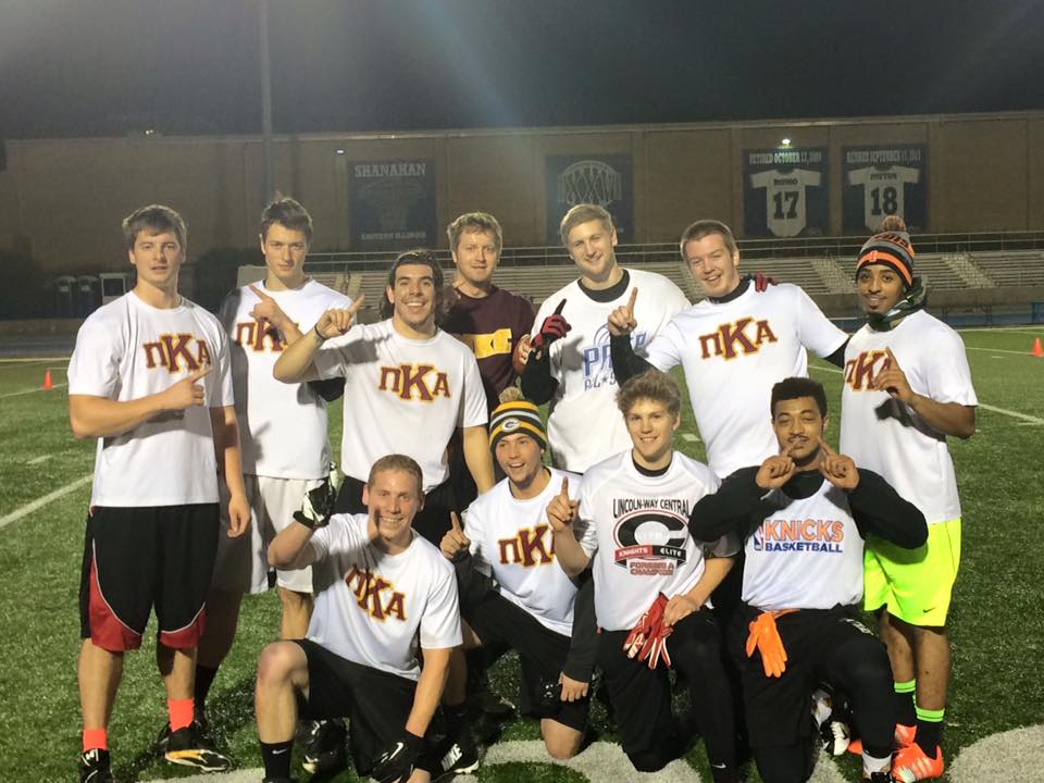 Pike Football Players on a Football Field Photograph