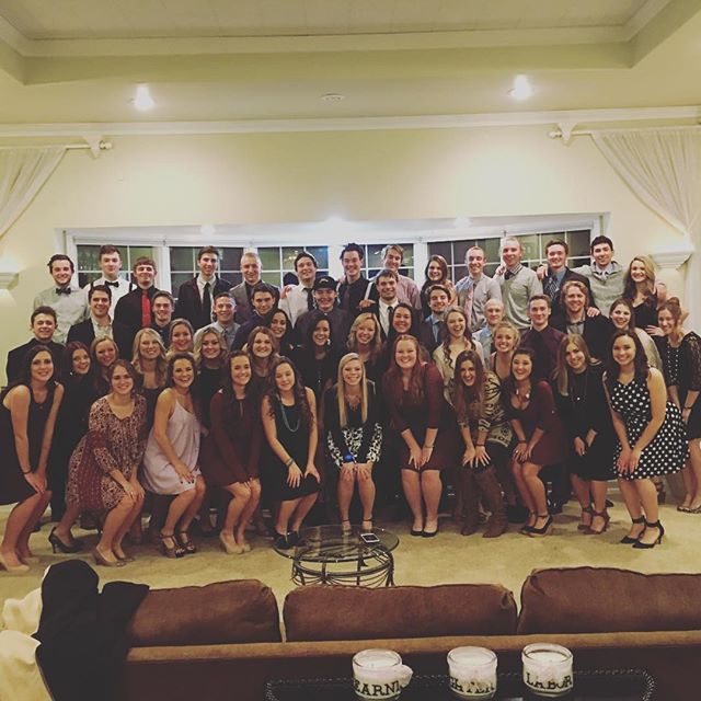 Zeta Mu Chapter Members and Their Dates Photograph