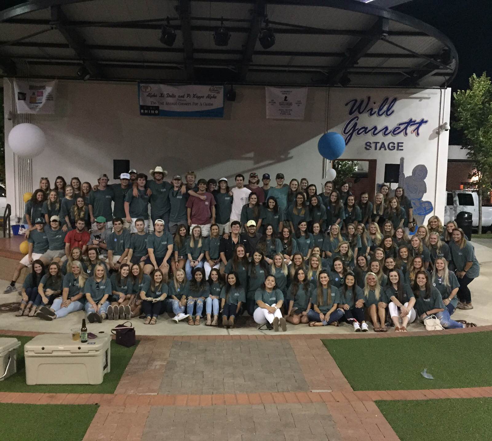 Eta Sigma Pikes on the Will Garrett Outdoor Stage Photograph