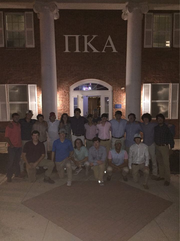 Eta Sigma Pikes In Front of Their Chapter House Photograph