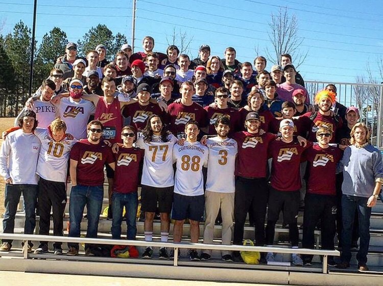 Mu Beta Chapter Wearing CarterStrong T-Shirts Photograph