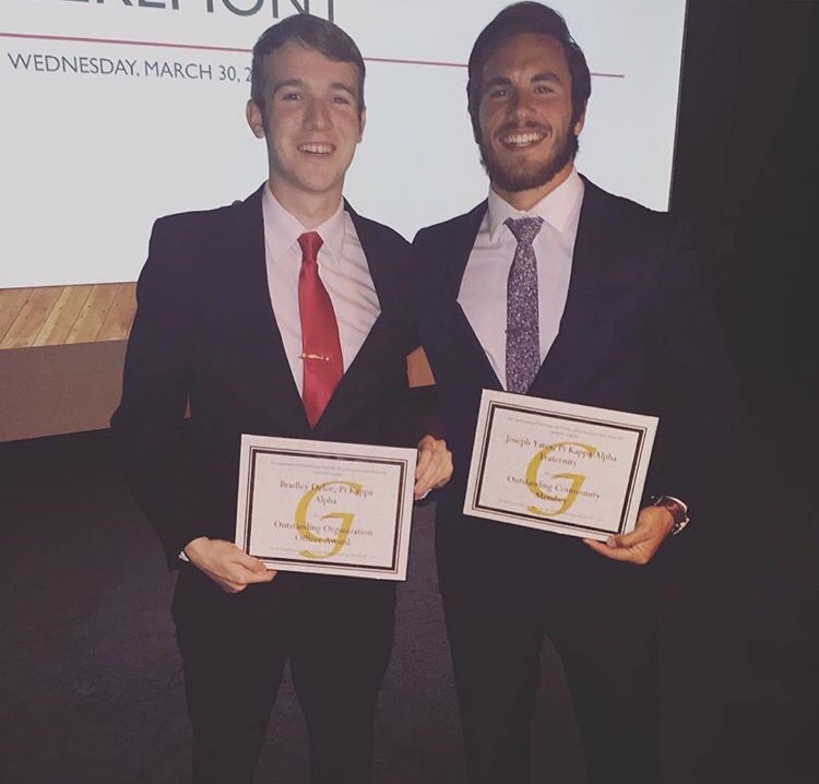 Two Mu Beta Chapter Members Receive Awards Photograph