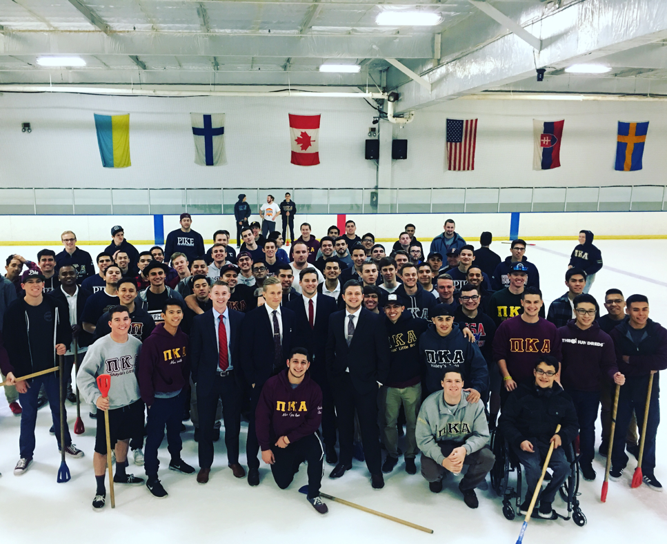 Mu Epsilon Chapter Members On Ice Photograph