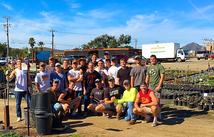 Iota Theta Chapter Members at Growing Grounds Nursery Photograph
