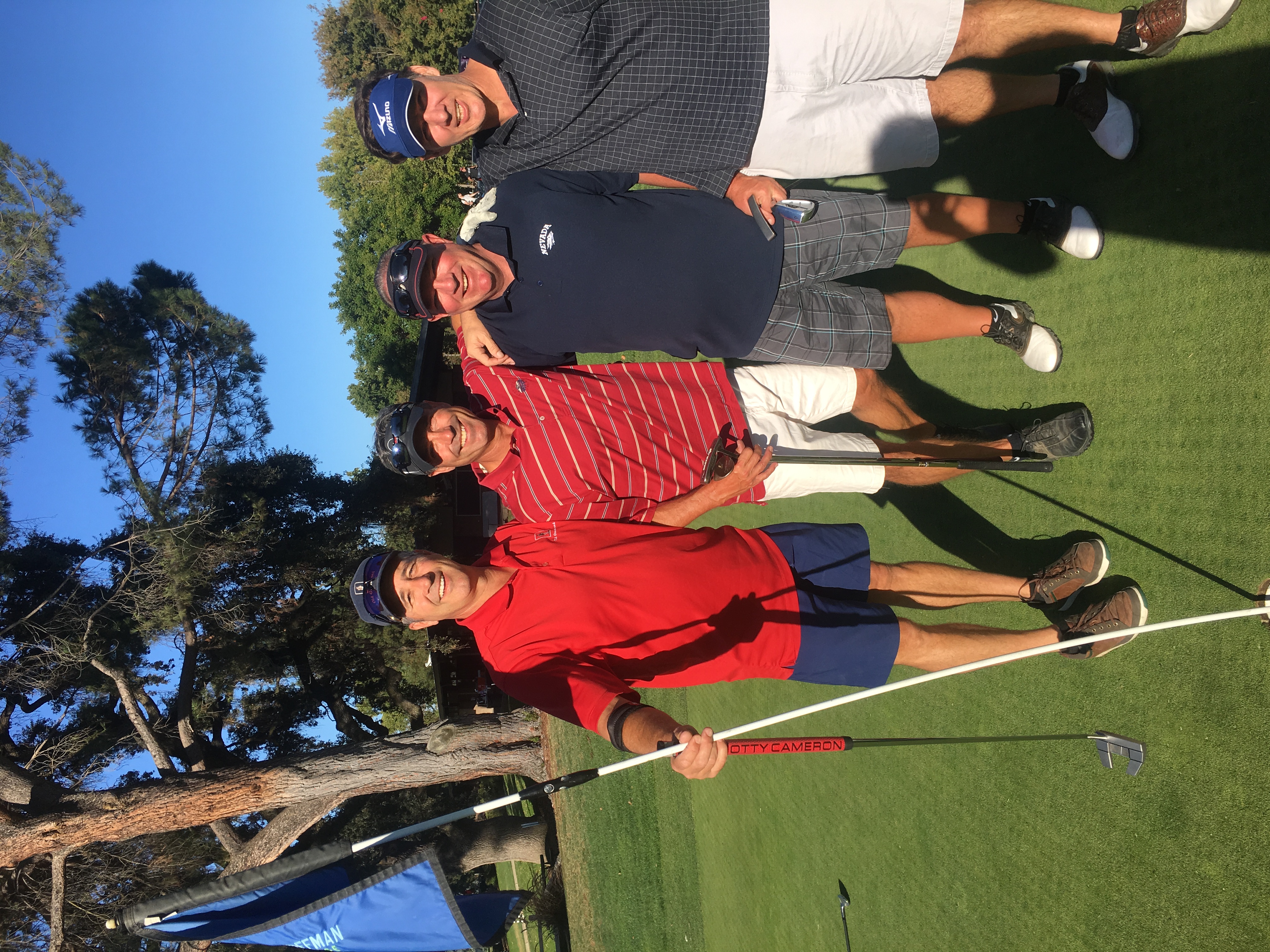 Four Theta Tau Chapter Members at Golf Tournament Photograph, 2016
