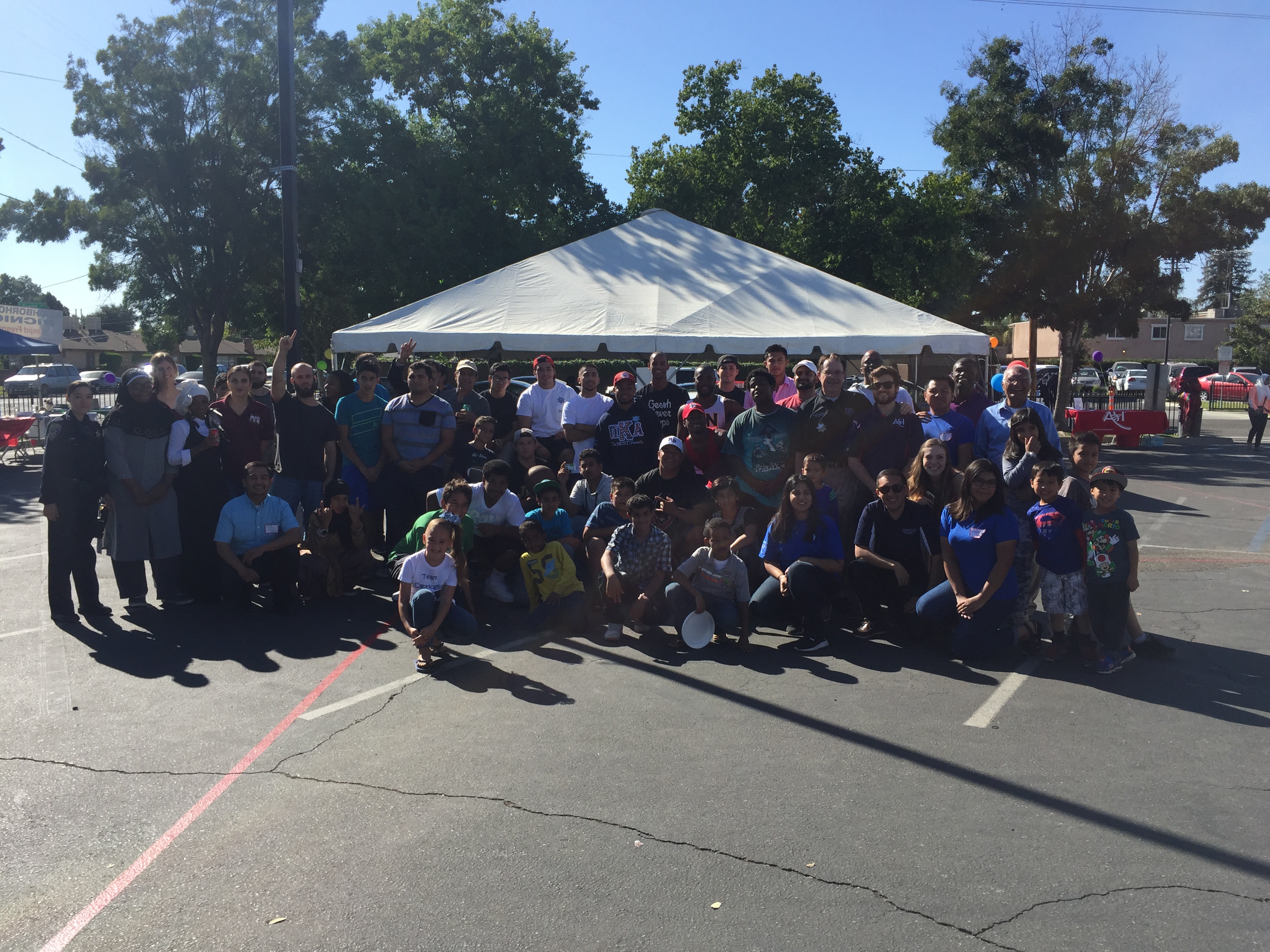 Iota Beta Chapter Members and Others at an Outdoor Event Photograph