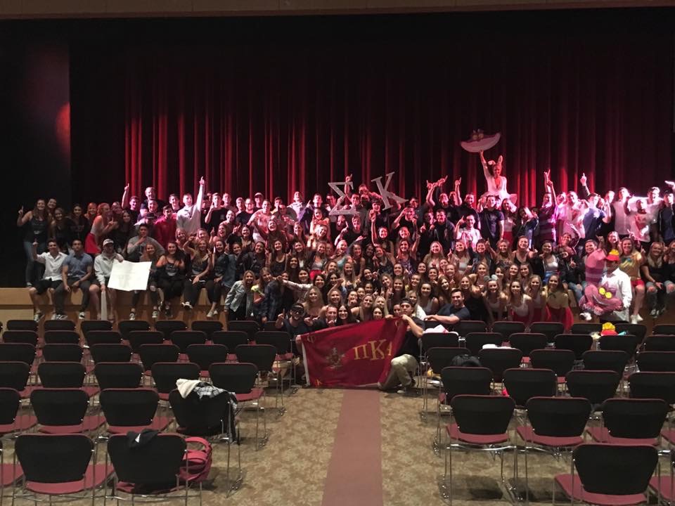 Lambda Psi Chapter of Pi Kappa Alpha and Sigma Kappa Sorority Group Photograph