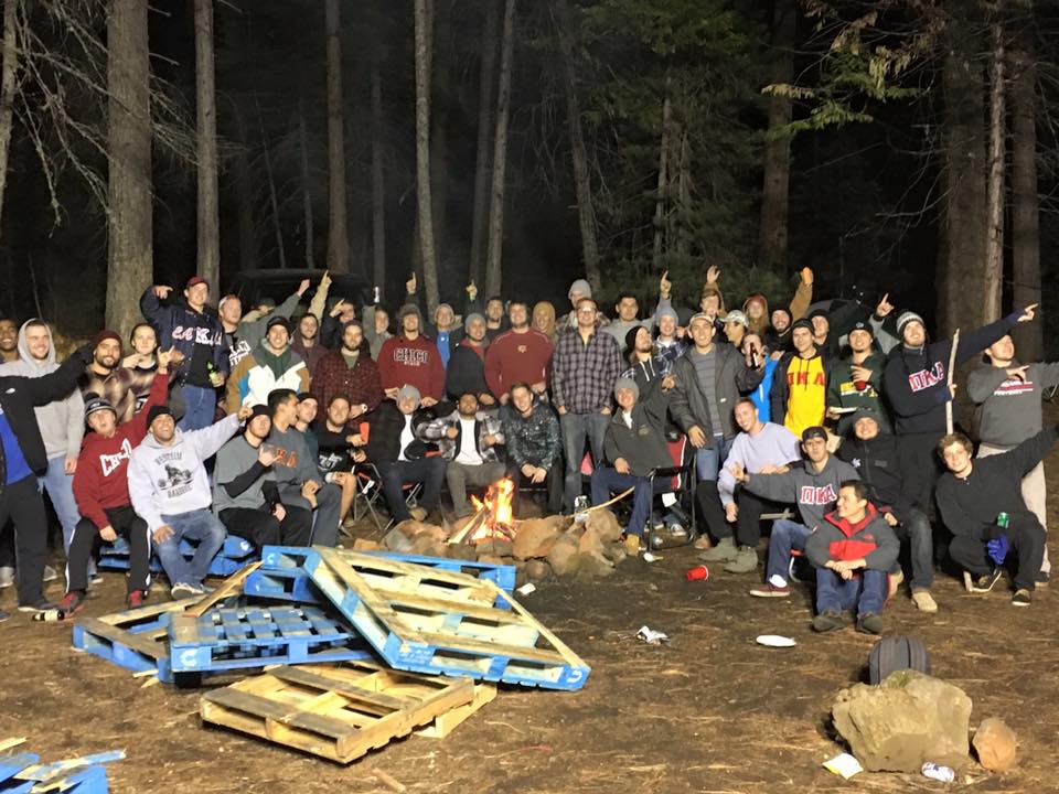 Lambda Psi Bonfire Photograph