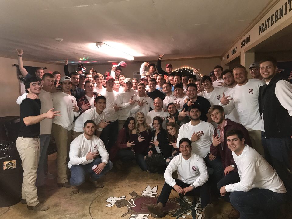 Epsilon Phi Chapter Members Inside Their Chapter House Photograph