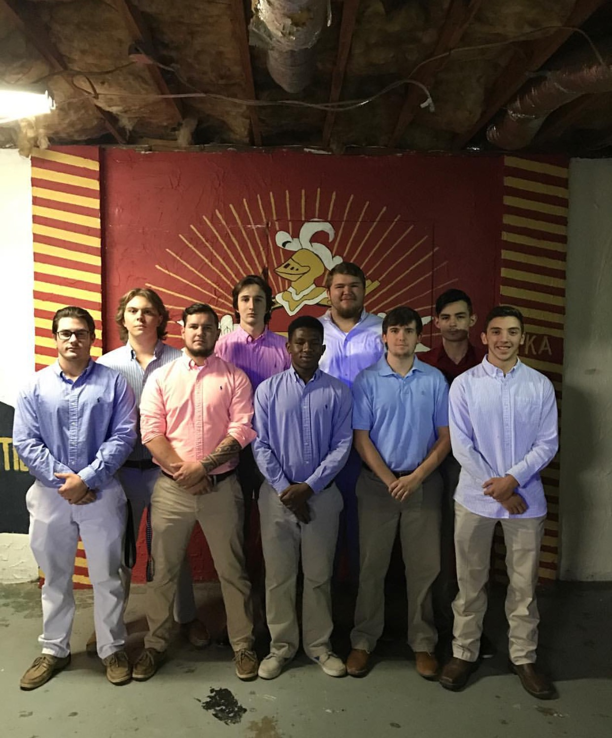 Nine Unidentified Theta Alpha Chapter Members Photograph