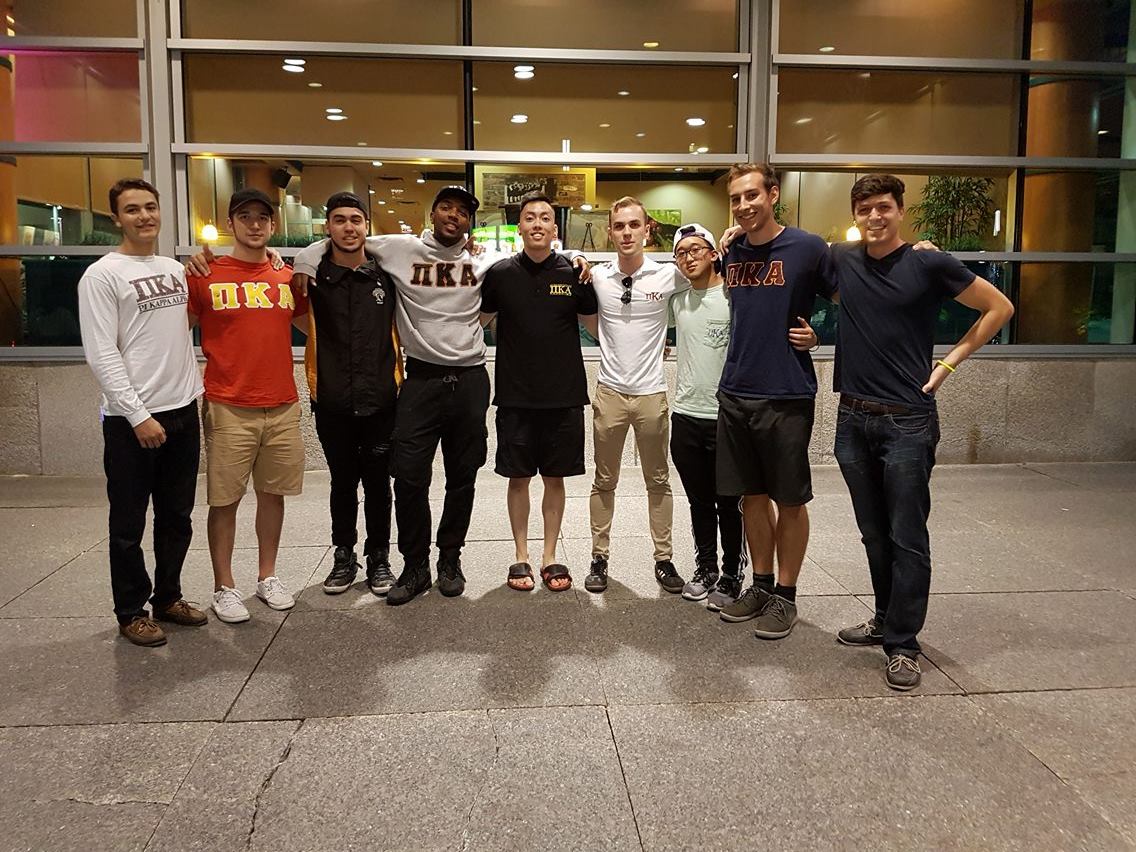 Nine Kappa Mu Chapter Members Photograph