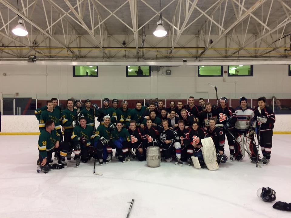 Pike Hockey Players with the Founders' Cup Photograph