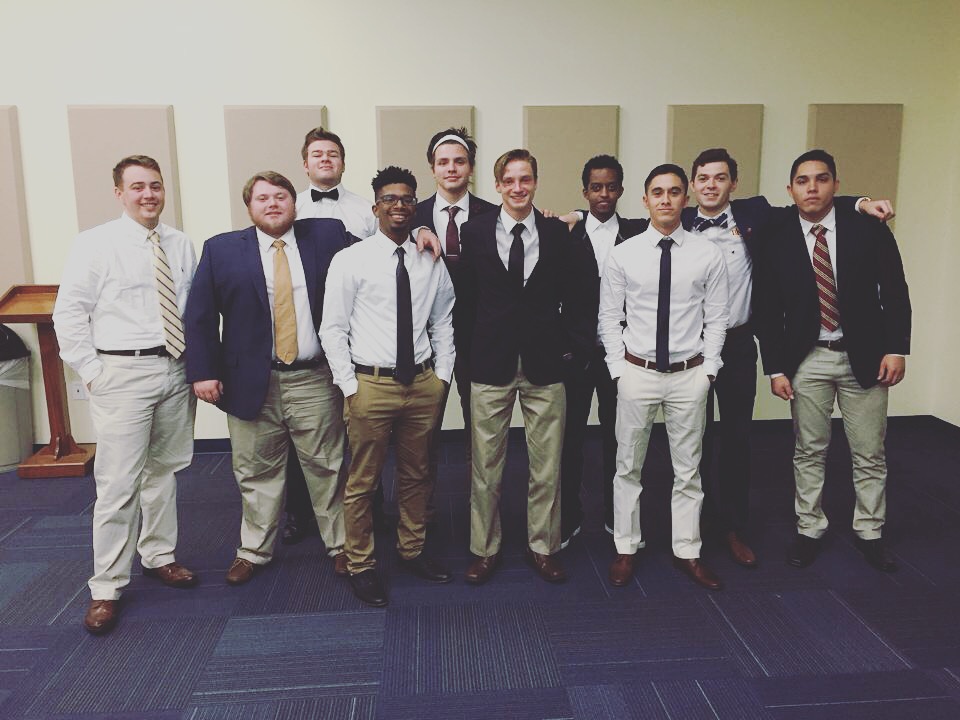 Ten Unidentified Theta Xi Chapter Members Photograph