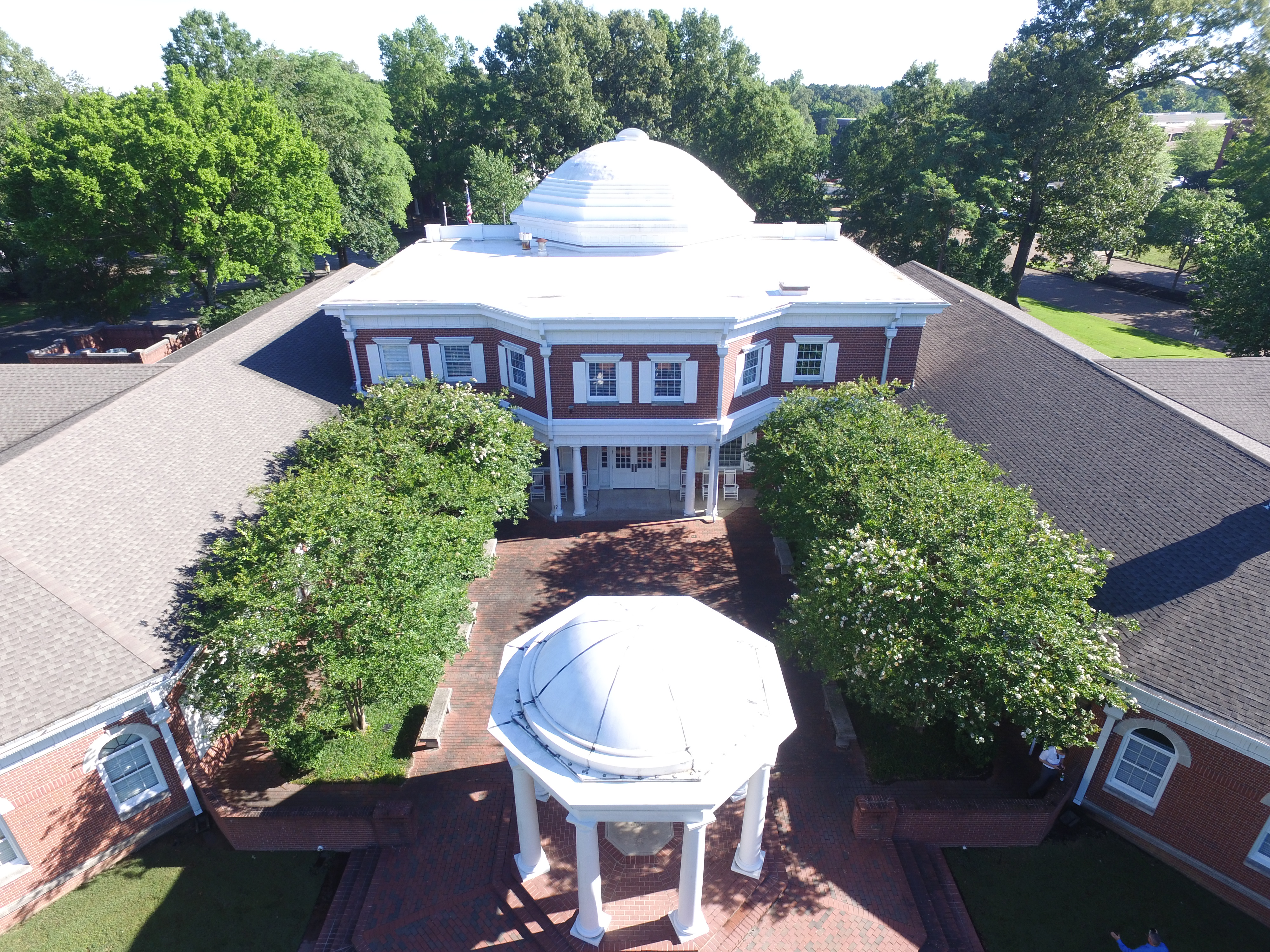 Aerial Back View of Memorial Headquarters Photograph, June 2017