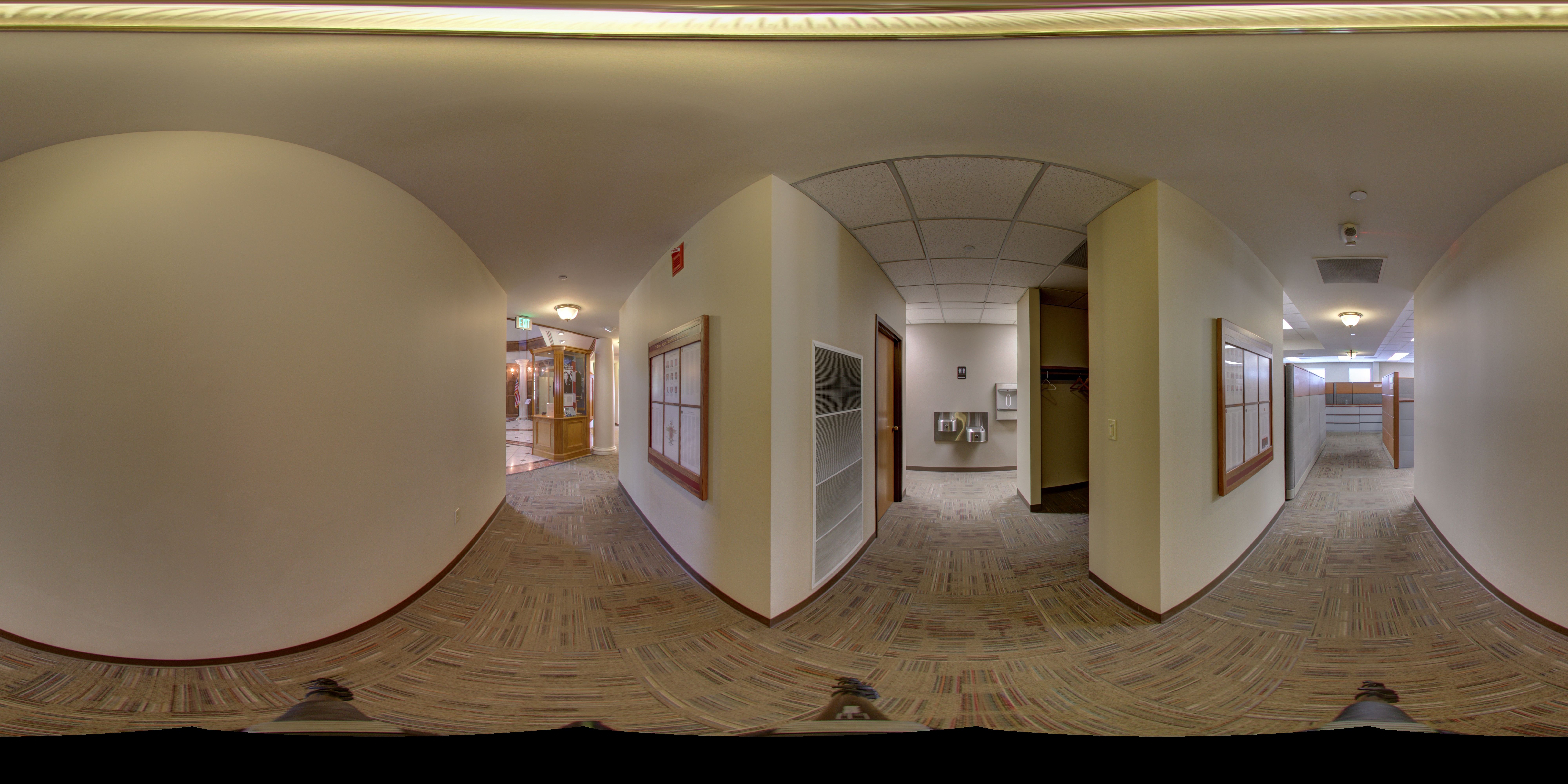 Memorial Headquarters Hallway Panoramic Photograph 2
