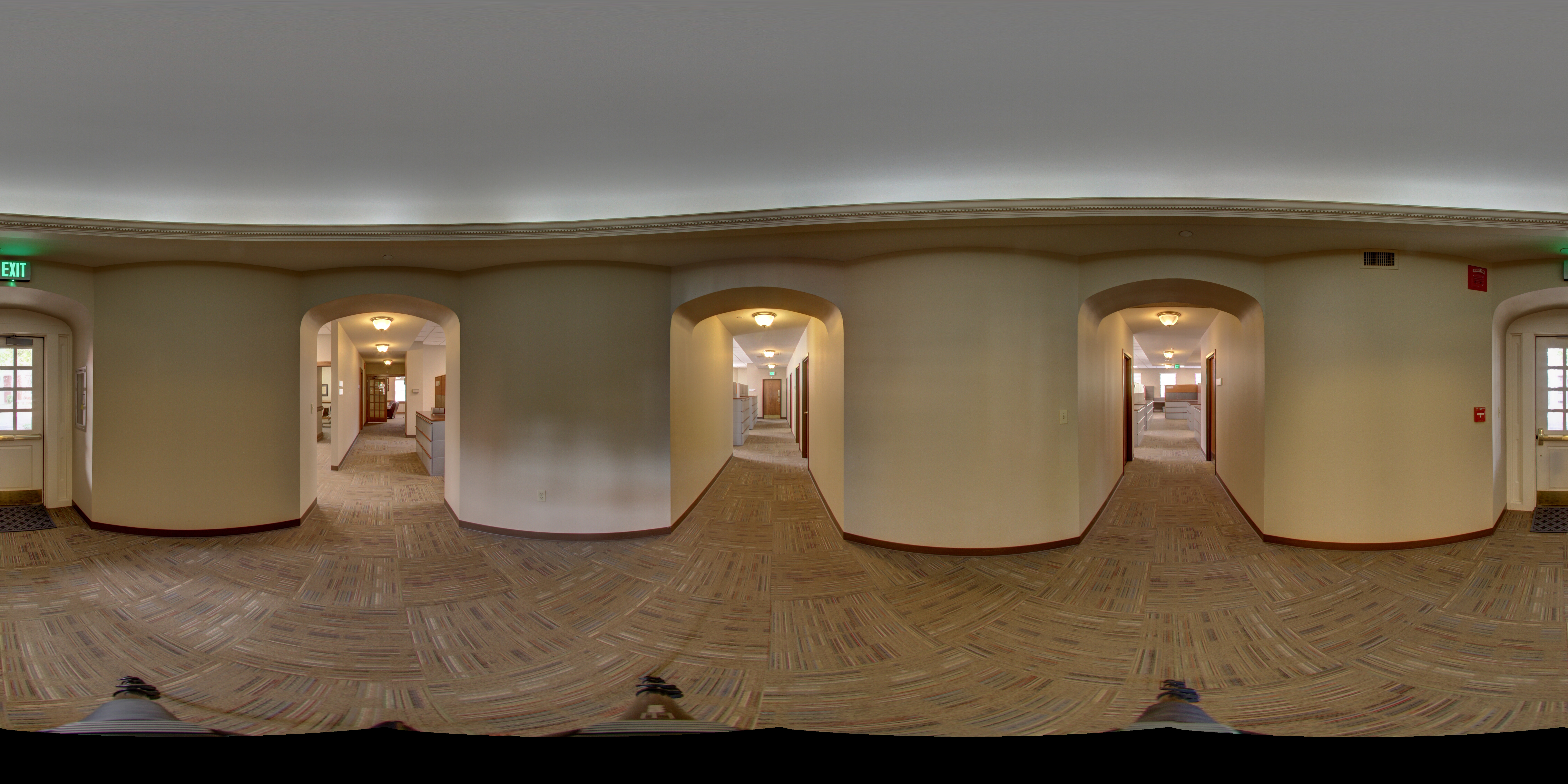 Memorial Headquarters Hallway Panoramic Photograph 9