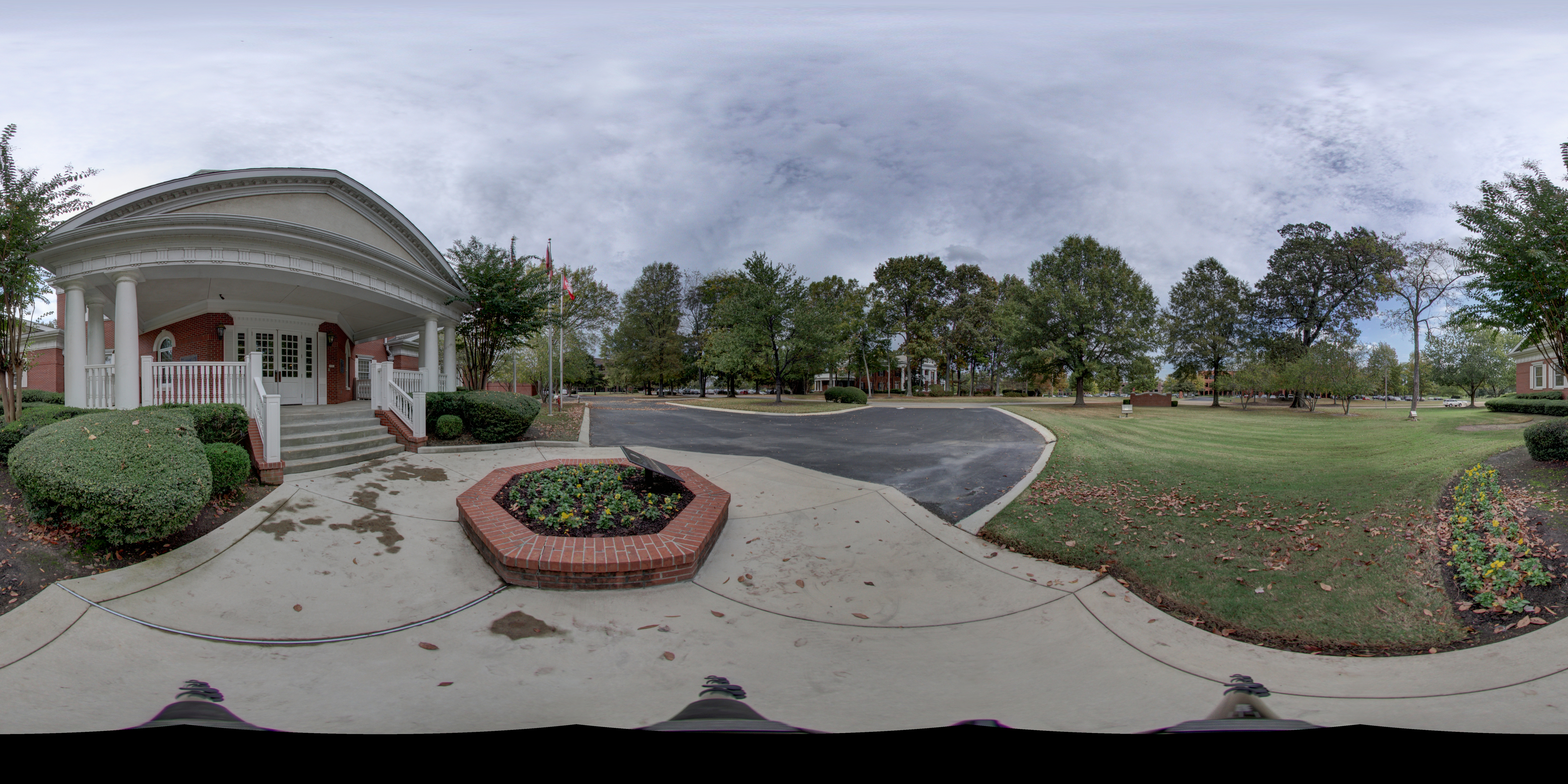 Memorial Headquarters Front Walkway Panoramic Photograph 2