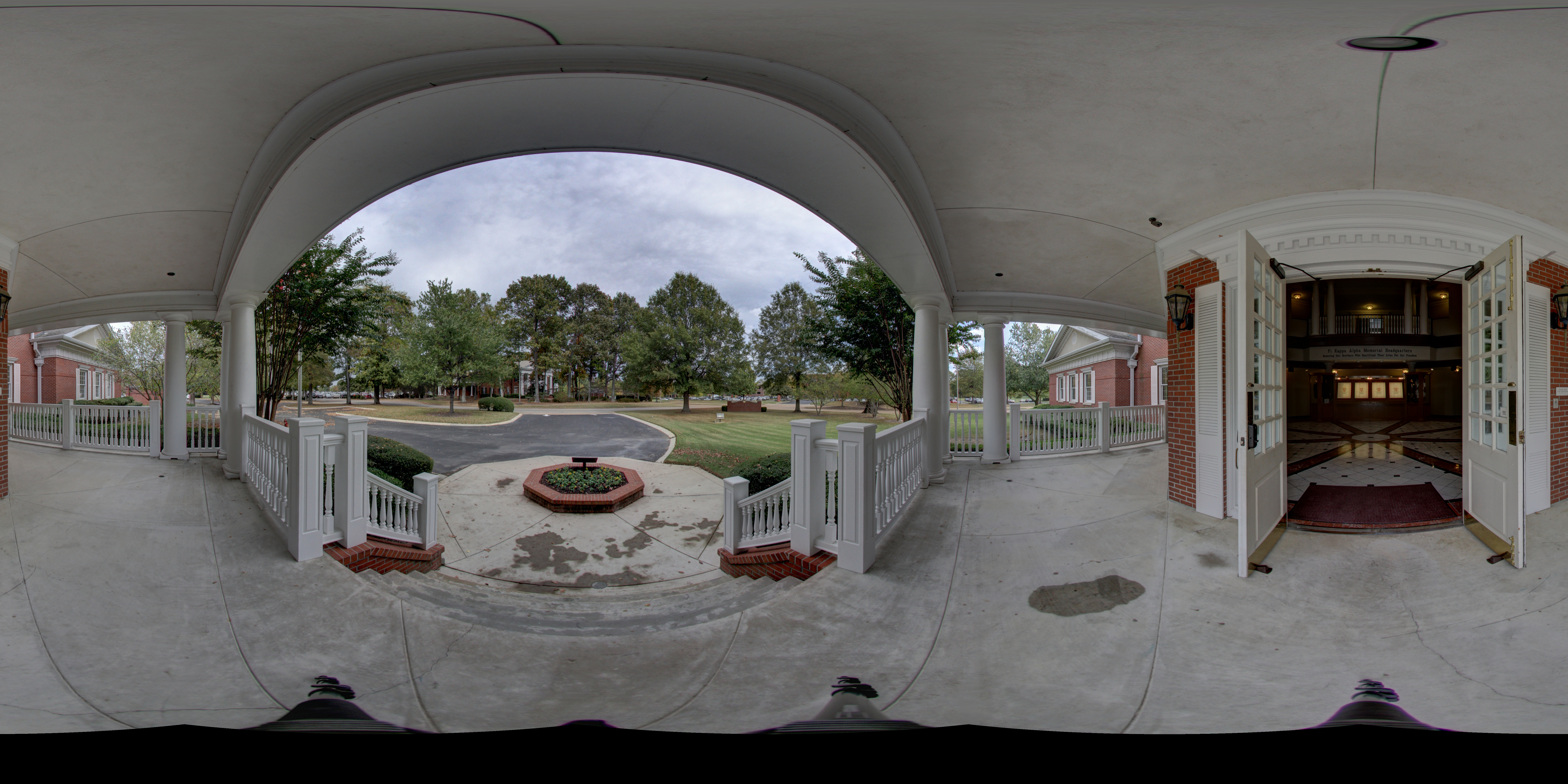 Memorial Headquarters Front Porch Panoramic Photograph 5