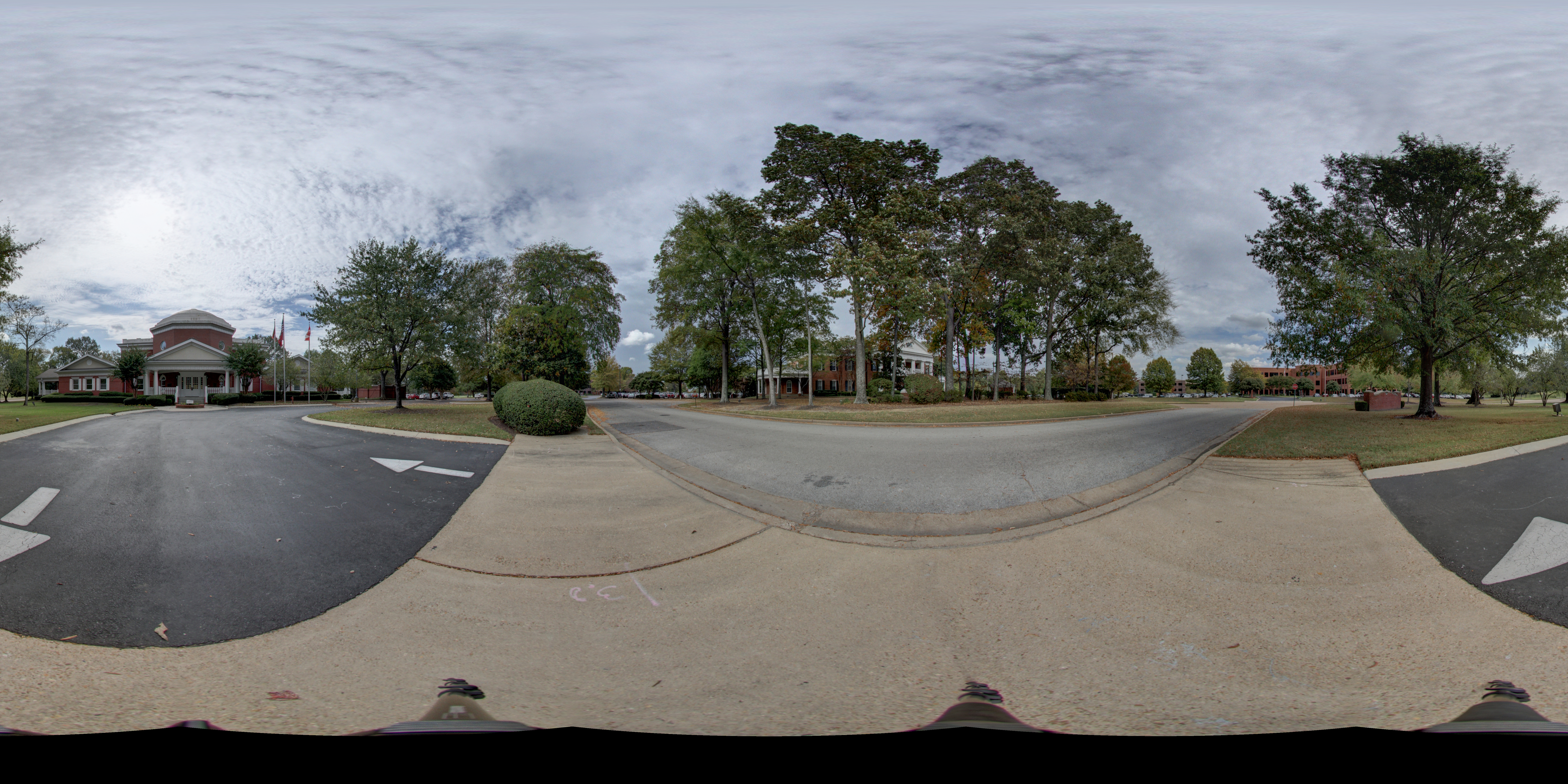 Memorial Headquarters Front Walkway Panoramic Photograph 4
