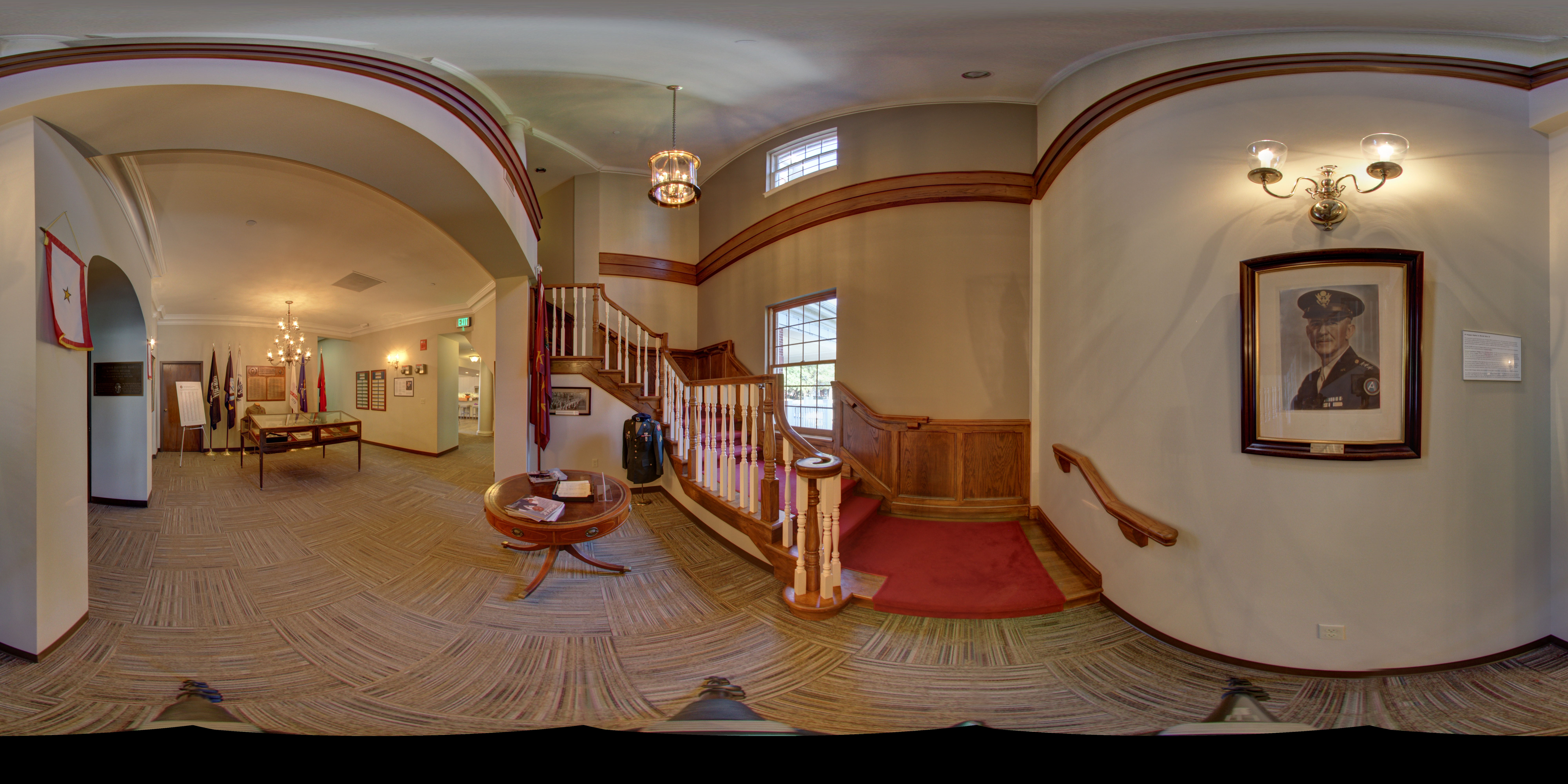 Memorial Headquarters Staircase Panoramic Photograph 1