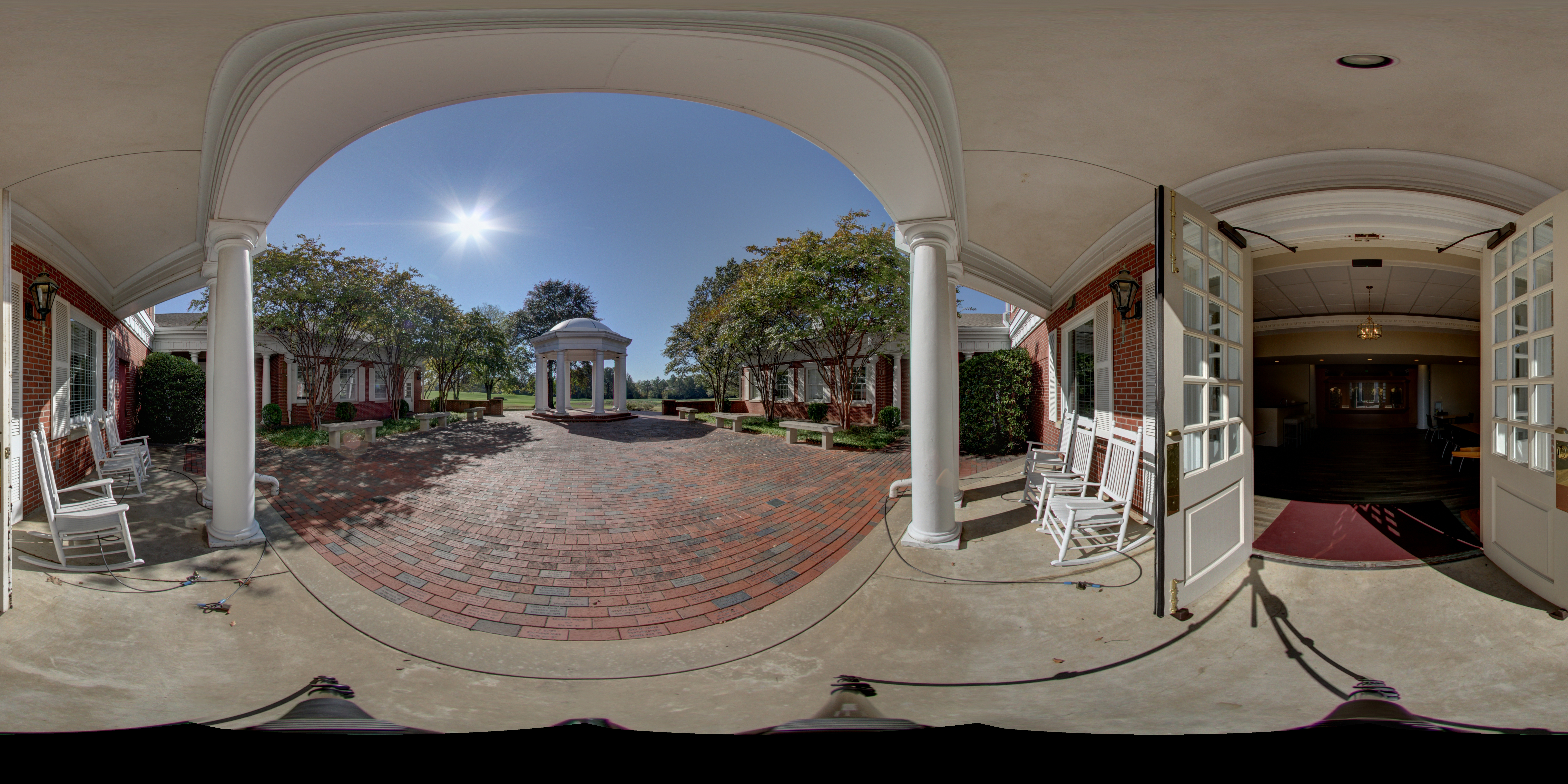 Memorial Headquarters Courtyard Panoramic Photograph 1