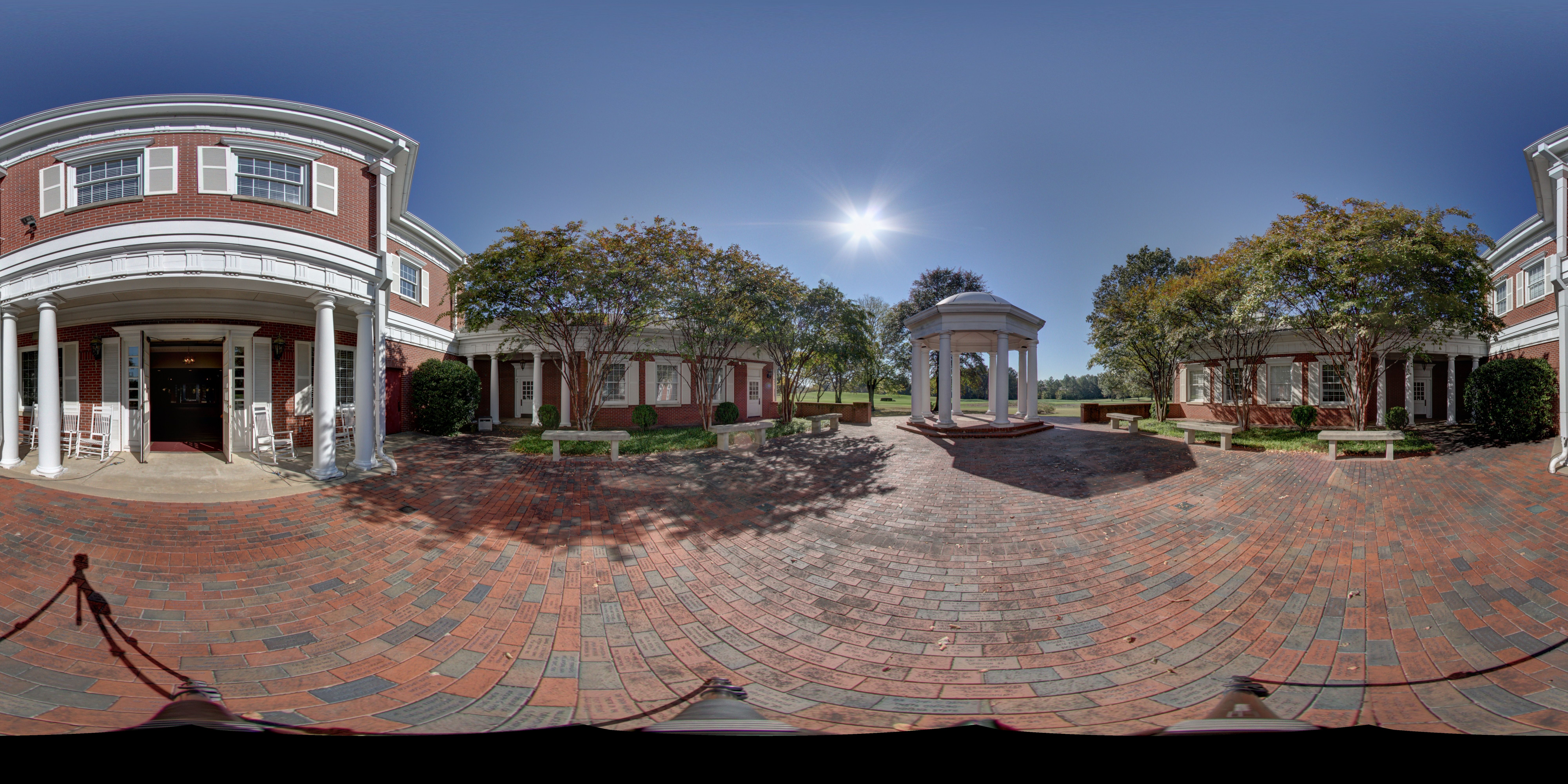 Memorial Headquarters Courtyard Panoramic Photograph 2