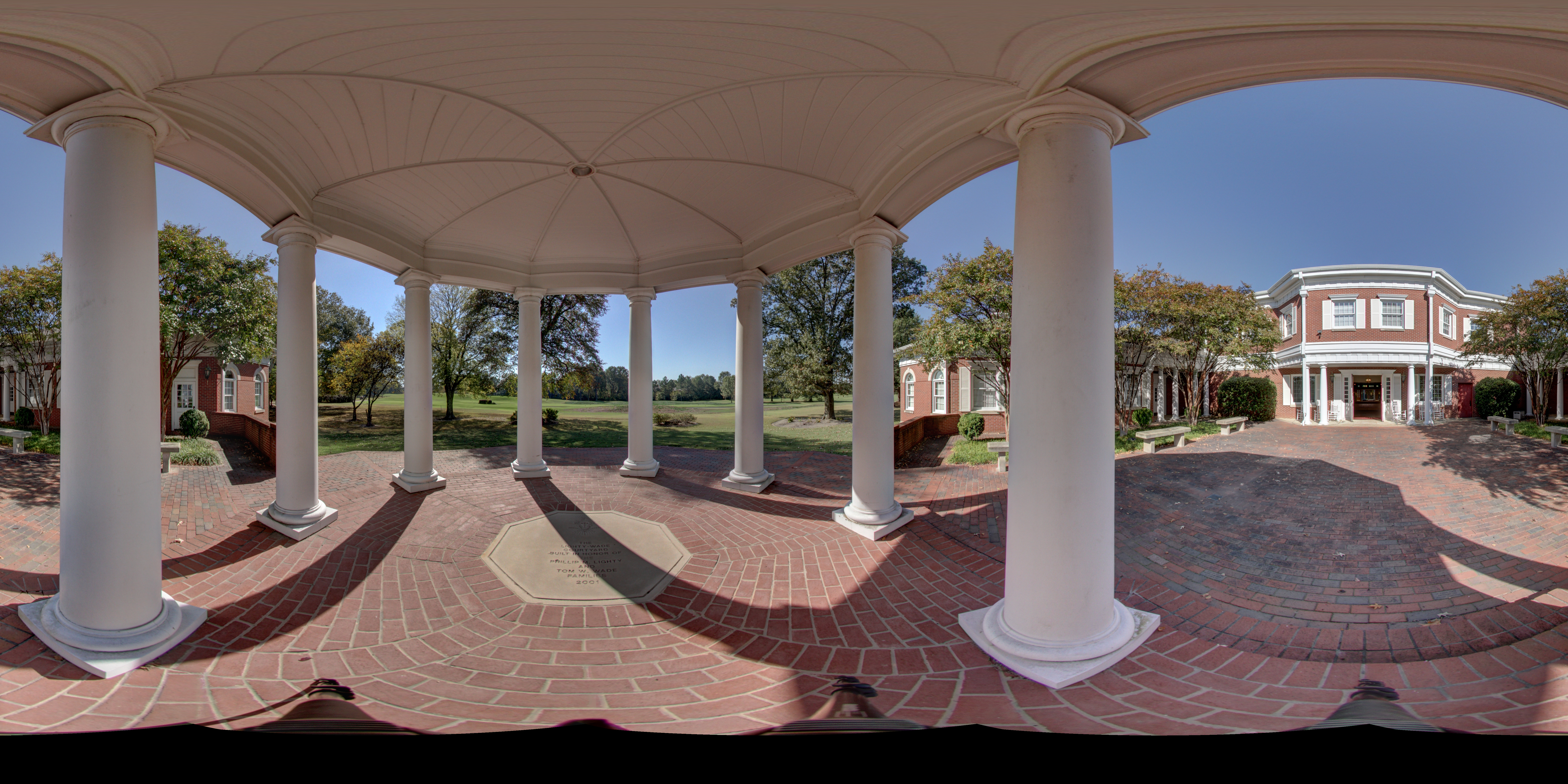 Memorial Headquarters Courtyard Panoramic Photograph 5