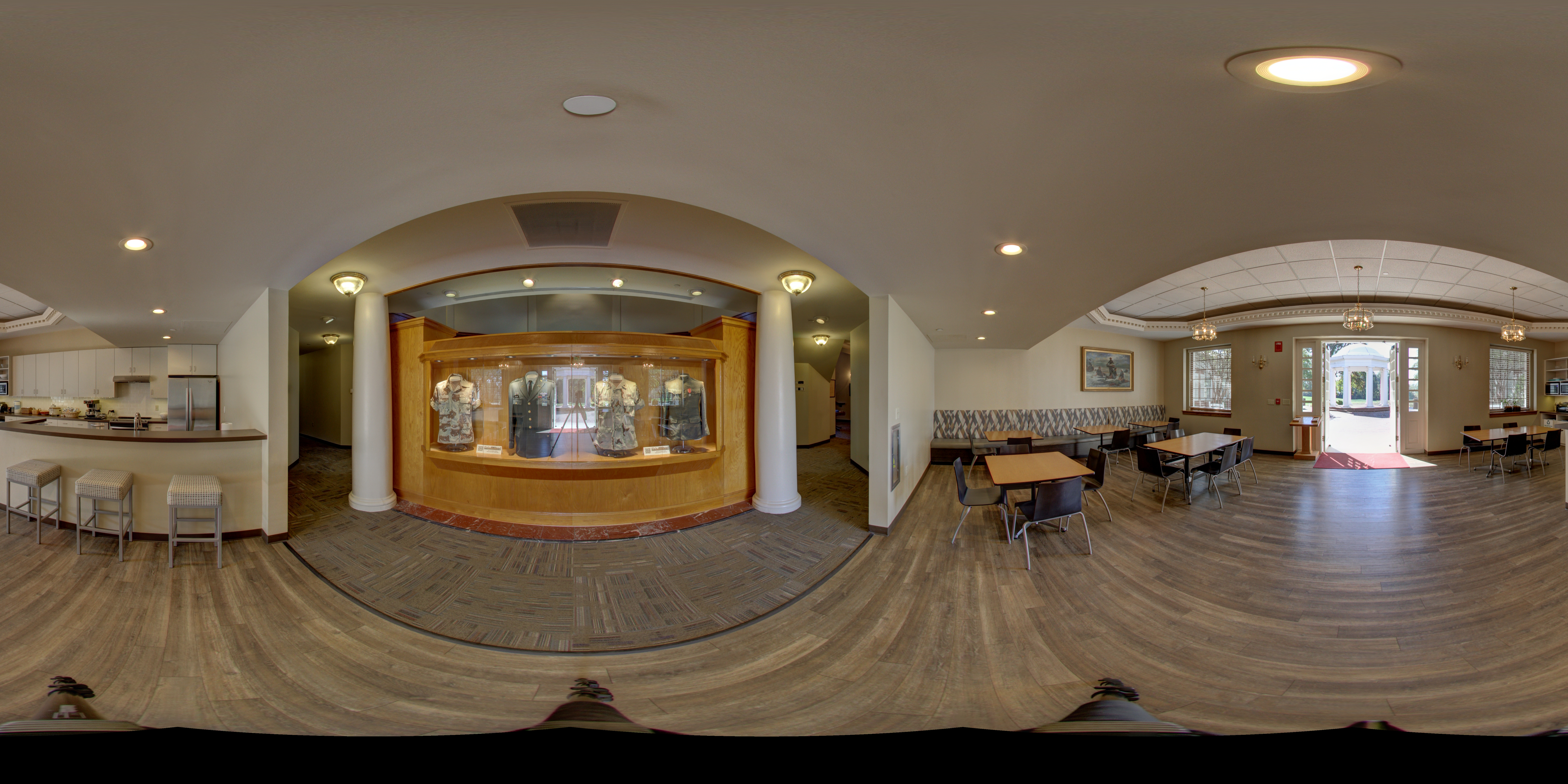 Memorial Headquarters Employee Lounge Panoramic Photograph 1