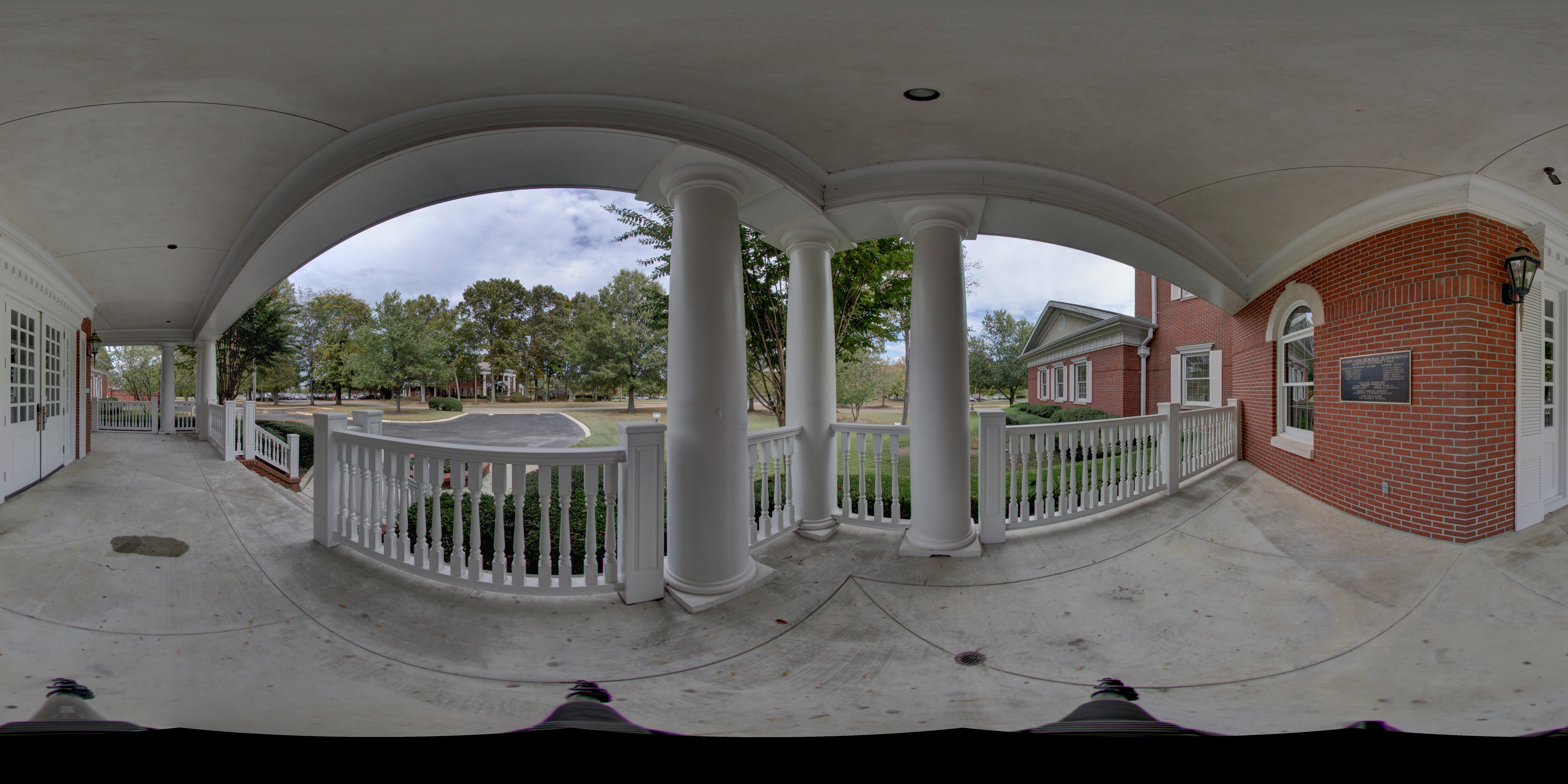 Memorial Headquarters Front Porch Panoramic Photograph 1