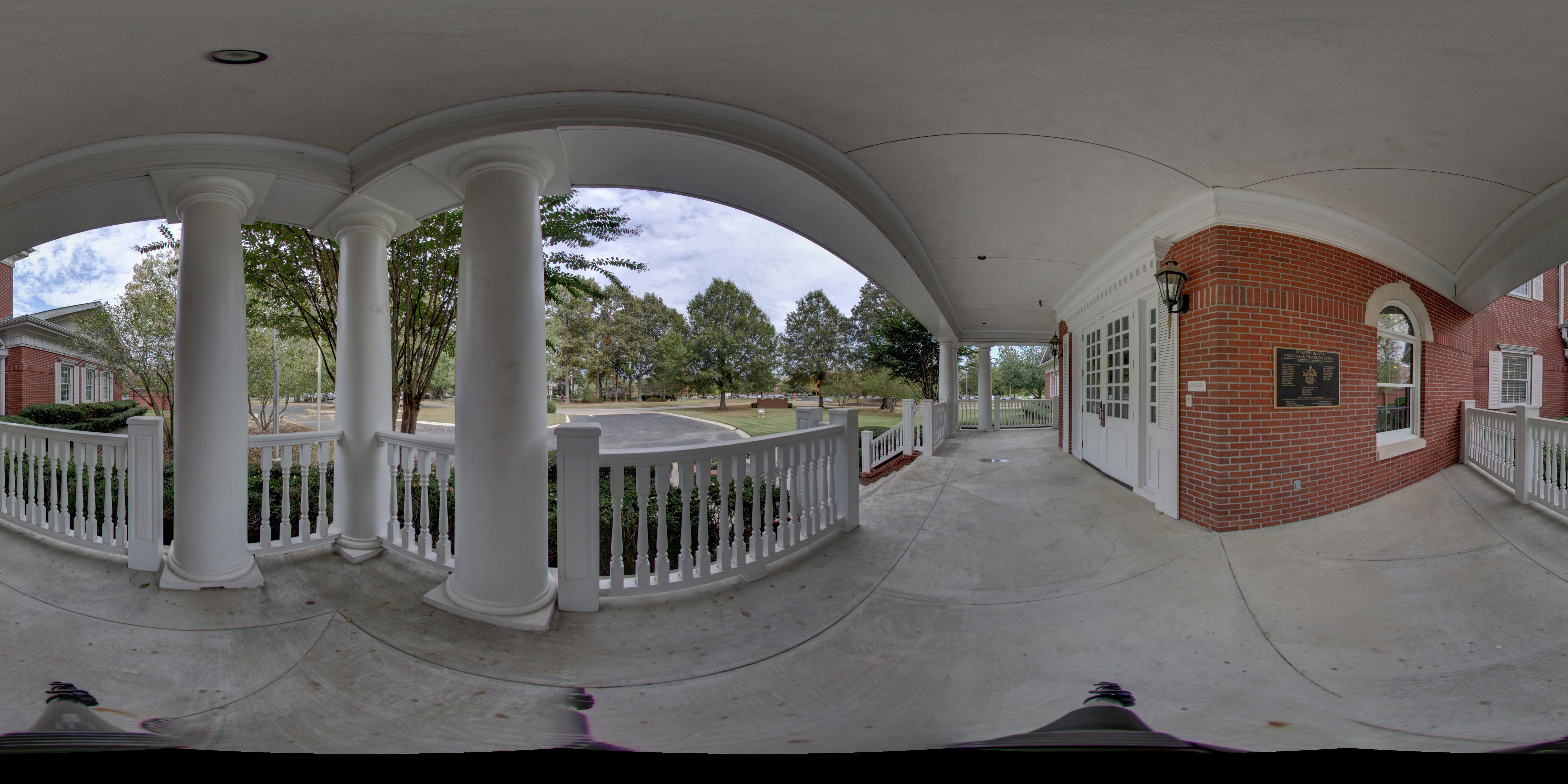 Memorial Headquarters Front Porch Panoramic Photograph 2